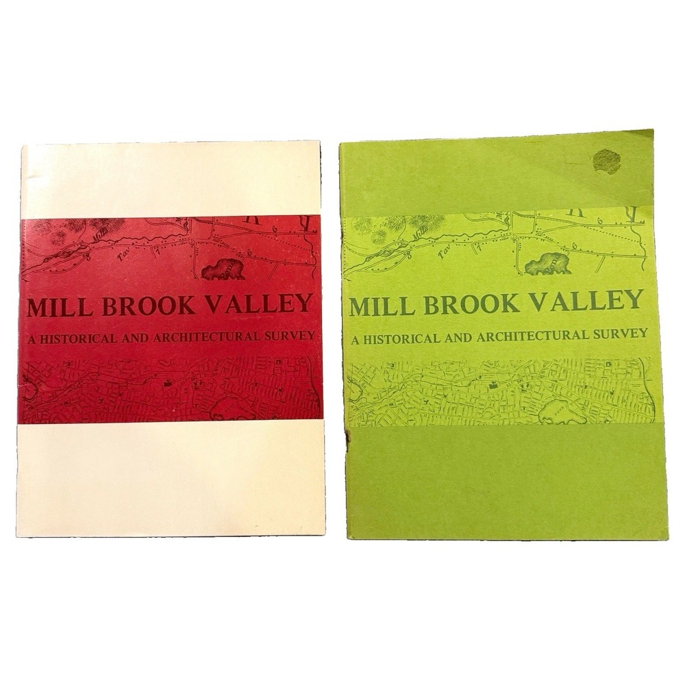Mill Brook Valley Arlington MA Historical Survey Book Lot 1976 1st 1984 2nd Ed